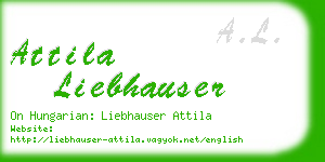 attila liebhauser business card